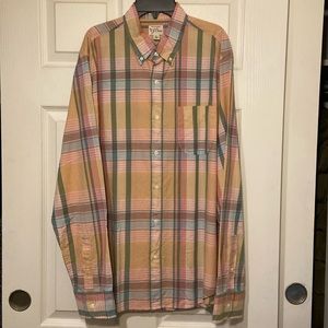 Large J. Crew Button Down - Plaid